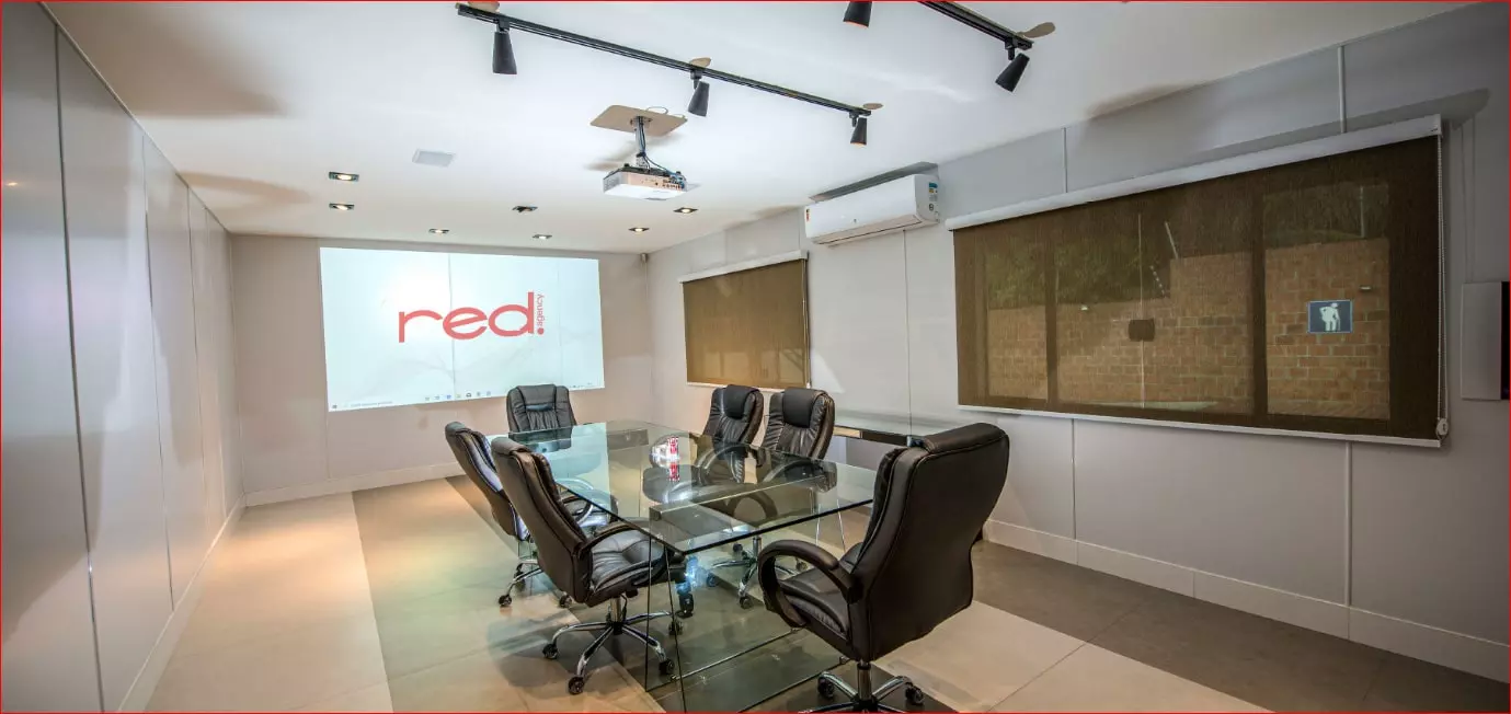Sala de reunião da RED Agency